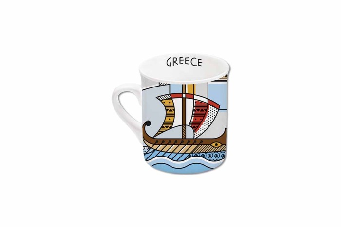 Small mug with ancient Greek headdress - Image 2