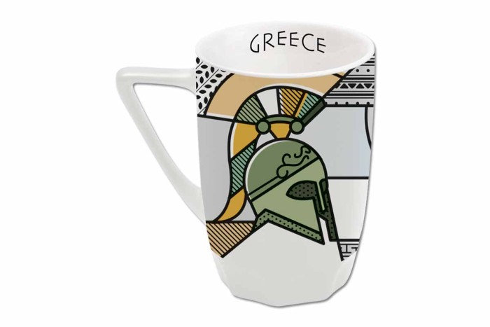Large mug with an ancient Greek horse - Image 2