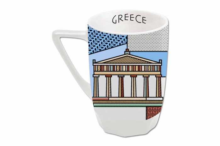 Large mug with an ancient Greek owl - Image 2