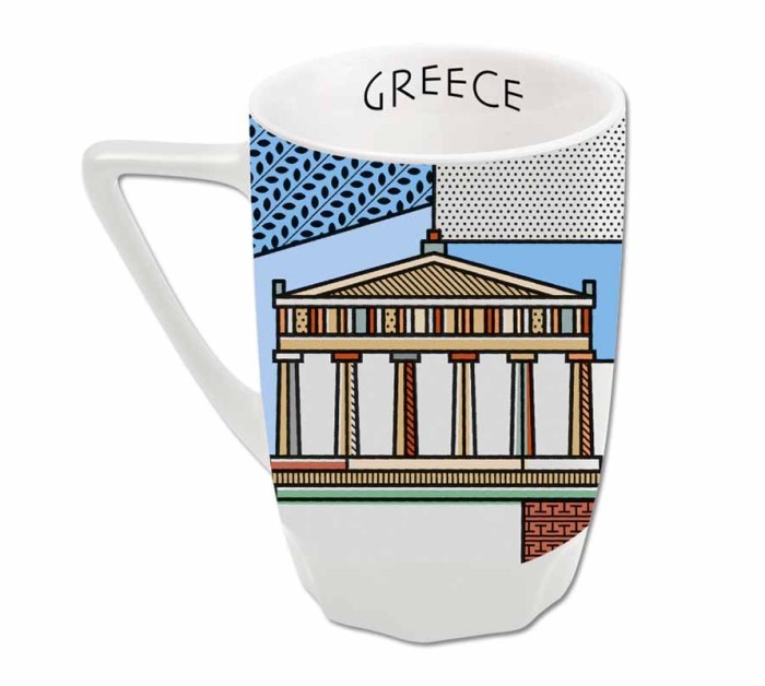 Μεγάλη κούπα  με Αρχαιοελληνική κουκουβάγια - Image 2