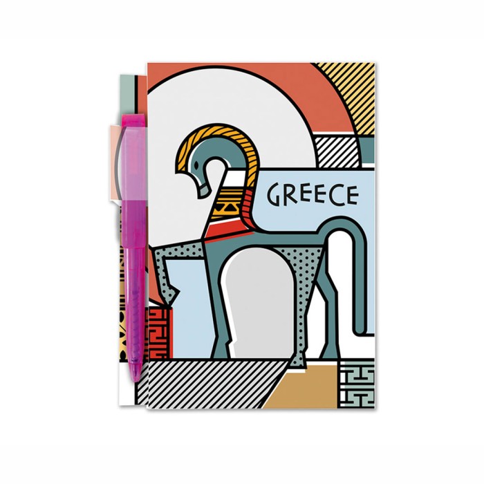 Μίνι ατζέντα σημειώσεων με Αρχαιοελληνικό άλογο