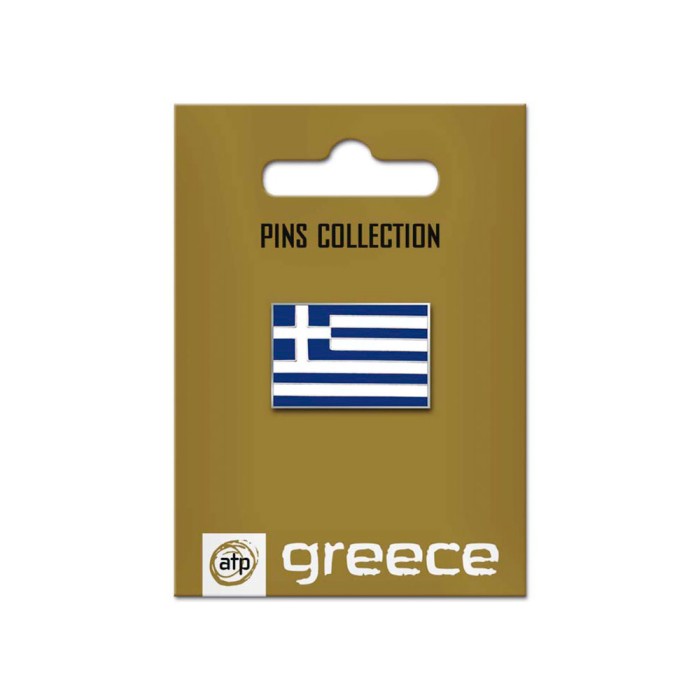 Μεταλλική καρφίτσα με την Ελληνική σημαία