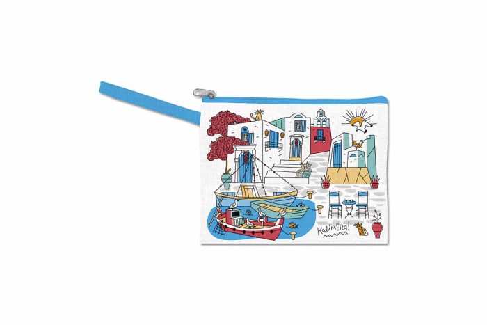 Handbag with little boats