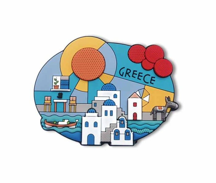 Μαγνητάκι με παραδοσιακό Ελληνικό νησιώτικο τοπίο