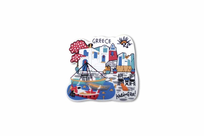 Magnet with little boats