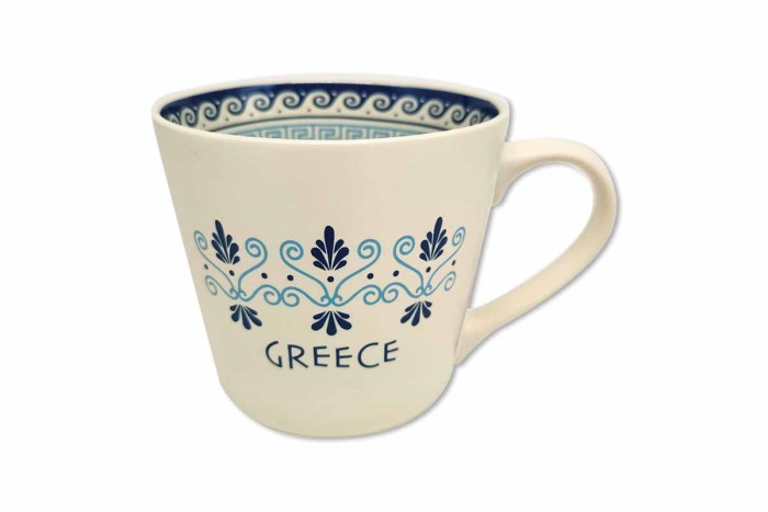 Large mug with classic ancient greek designs